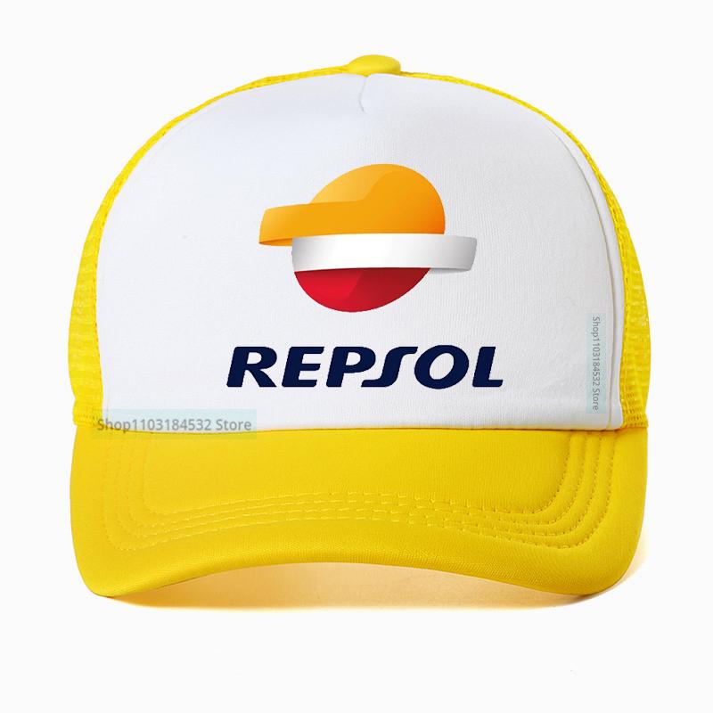 Berretto da baseball Repsol per sport all'aperto cappellino regolabile cappelli estivi in rete fresca traspiranti cappello da corsa