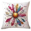 New Glitter Daisy Printed Pillowcase Light Luxury Floral Home Living Room Sofa Cushion Pillowcase