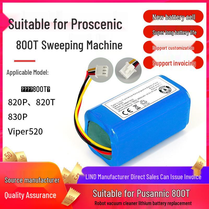 Compatible Battery for Proscenic Robot Models NEO800T, 820T/P, 830P, Viper520