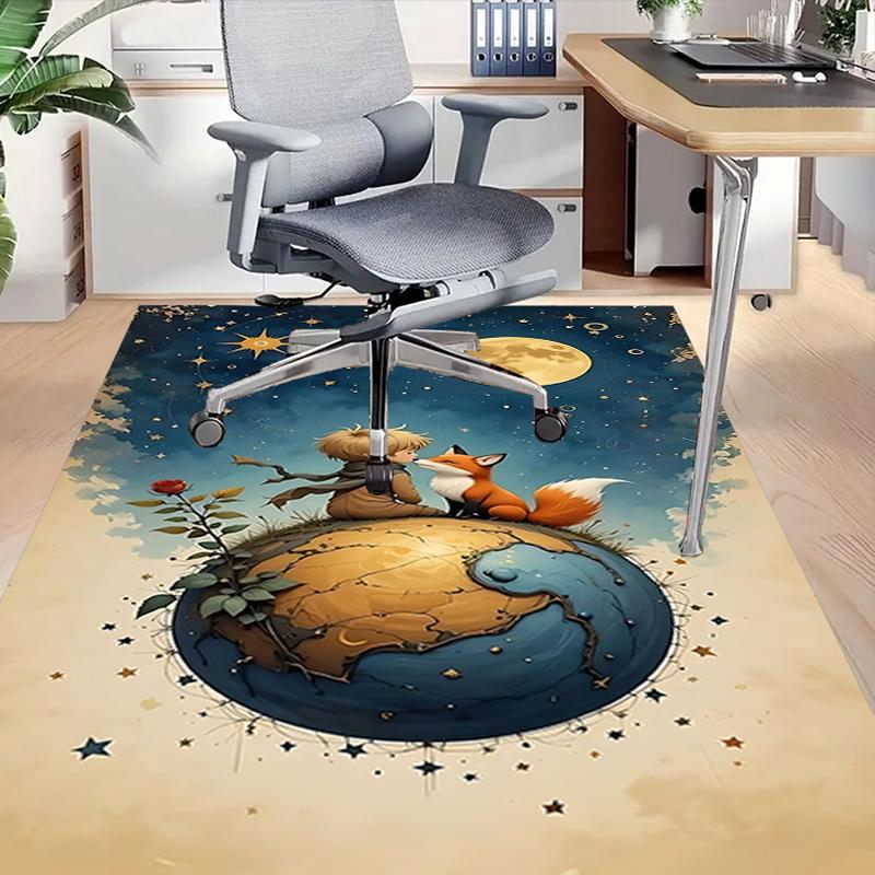 1PC Boy Fox Extra Large Non Slip Floor carpet, Office, family, bedroom, Studio Large Area Rug Indoor Rugs