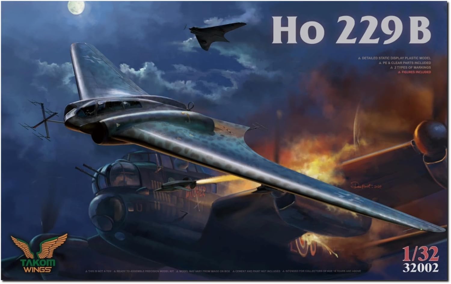 

Takom Wings Series Horten Ho229B Plastic Model Kit TKO32002 1/32 (Airplane)