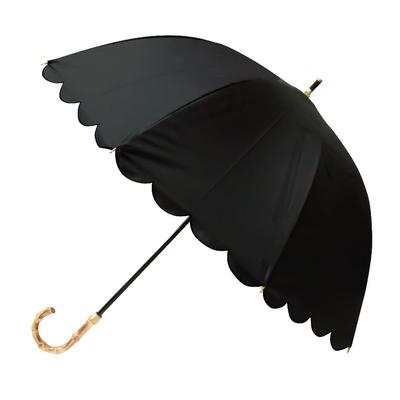 Pink Trick Full Long Suitable for Sun and Deep Solid Suitable for Fiberglass Parasol, Blackout, Umbrella, Rain, 2-Tier, 50cm, Opening, Cute, Women's,