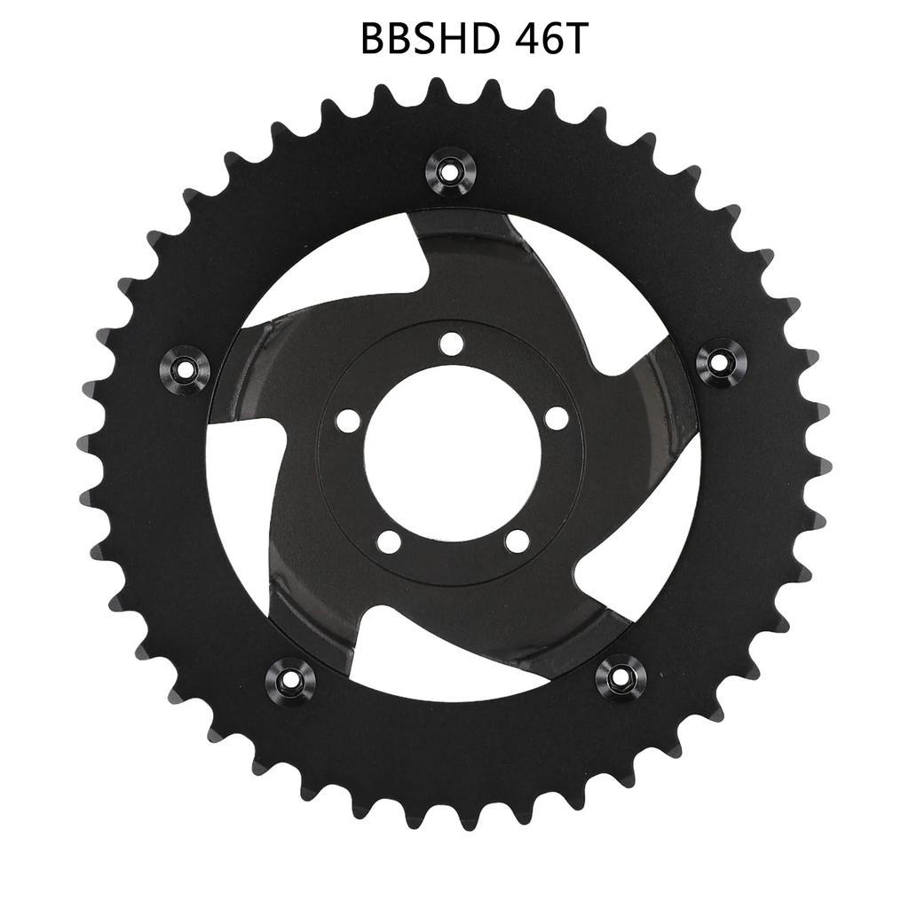 BAFANG BBSHD Chainwheel 42T 46T Aluminum Alloy Electric Bike Chainring for BBSHD Mid Drive Motor Replacement Sprocket 1000W