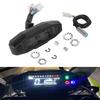 AD Universal Motorcycle Speedometer Digital Speed Meter LED Tachometer Dashboard Instrument Panel Meter LCD Display Y Bracket