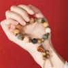 Charm Jewelry Tibetan Buddha Bracelet Natural Resin Wooden Beads Bracelet  Buddhism Rituals