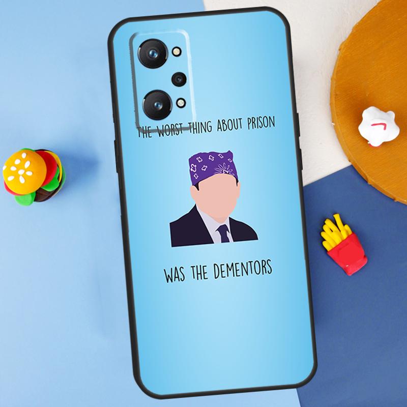 The Office Prison Mike For Realme C55 C67 C61 C75 C53 C51 C21Y C25S GT 6 6T 5 GT7 Pro 10 11 12 13 14 Pro Plus Case