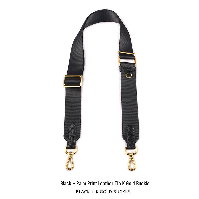 Black Wide Replacement Shoulder Strap for Hobo Cotton/Nylon Crossbody Bag or Backpack
