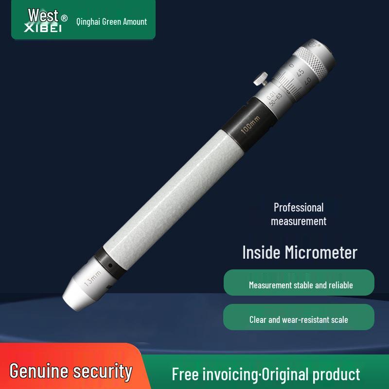 Qinghai Qing Liang High Precision Inner Diameter Micrometer 50-1000mm with Extension Rod, 0.01mm Accuracy 50-100mm extension