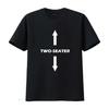 Two Seater T Shirt Vintage Washed Casual Stretched Slightly Breathable Soft Stylish Comfortable Top For Everyday Wear Versatile
