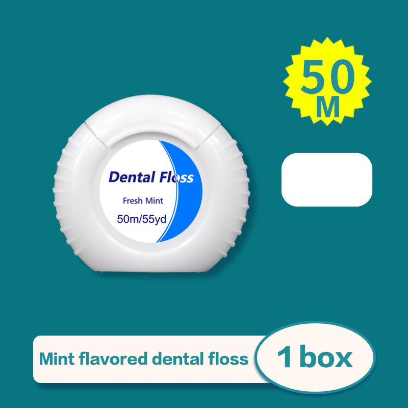 1Pcs Box Mint Dental Floss Roll Cleaning Oral Tools Dental Floss Stick Adult Home Set Cleaning Interdental Brush