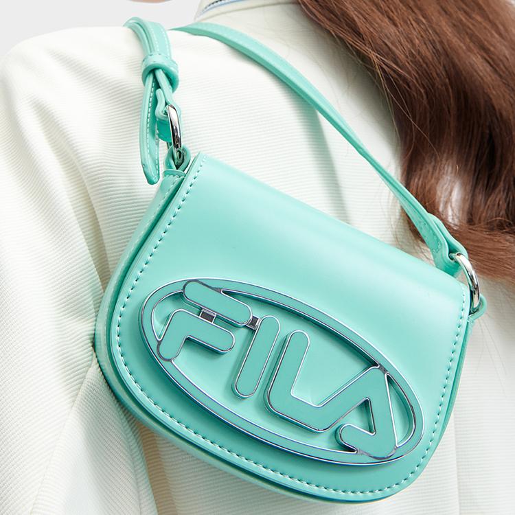 New FILA Polyurethane Bonded Synthetic Leather Shoulder Bag Crossbody Bag Extra Small Women's Rice Sprout Green F13W421168FGN