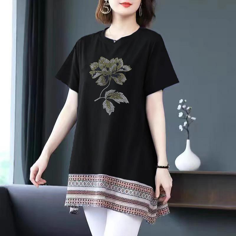 OverSize T-shirt for Women Summer Cotton T-shirt Soft Loose Casual Comfortable Pullover T-shirt Top