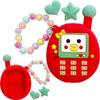 SCLAB Tamagotchi UNI Kompatibelt Beskyttelsesdeksel i Silikon til Telefon for Elektronisk Kjæledyr Virtuelt Kjæledyr Deksel/Uni Tamagotchi, Spill, (rød)