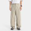 Li Ning CF Outdoor Solid Color Loose Casual Straight Leg Work Pants With Small Logo Embroidery Men Pants Dark-Green AKXV073-5