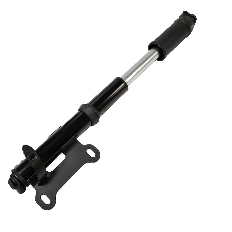 1SET Aluminum Mini Bike Hand Air Pump with Hidden Hose Portable Bicycle Tire Inflator with Mount Bracket Multi Nozzle