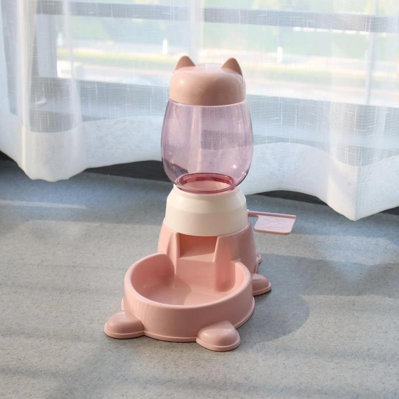 

Lucky Cat Style Dog Puzzle Feeder Automatic Press Pedal Anti Choke Teddy Puppy Food Dispenser Interactive Slow Bowl