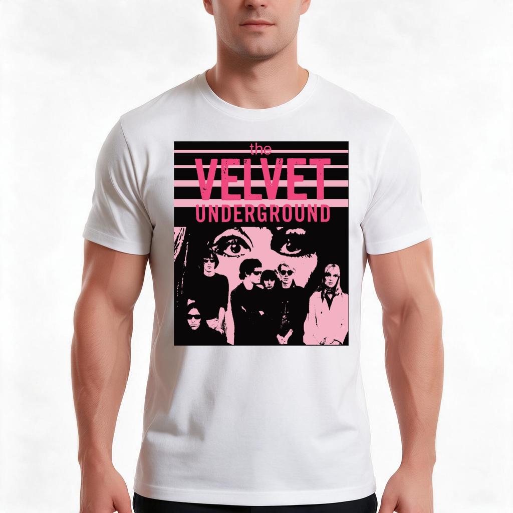 Velvet Underground 70s 1970s Retro Vintage Mask Tshirt Summer Casual Cotton Tee Oversized Streetwear Tops Unisex Unisex Unisex