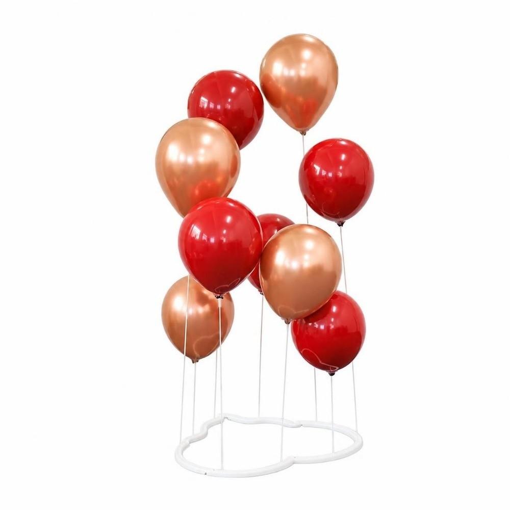 Plastic Balloon Support Holder White Balloon Stand Set Durable Party Balloon Holder Birthday Party