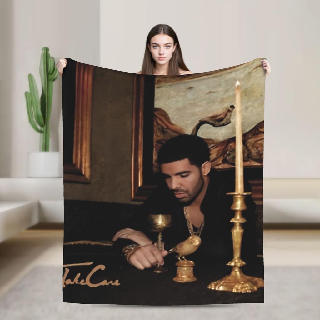 Warm Blanket Decorative D-drake meme Bedding Throws Flannel Bedspread For Couch Chair Print Sofa Bed Cover