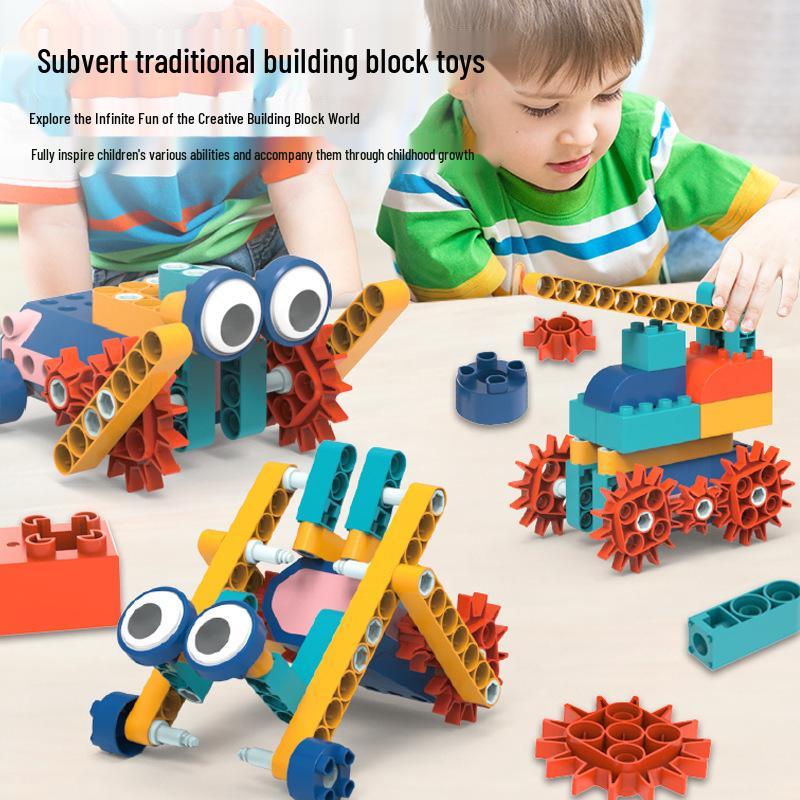 Children's Rechargeable Electric Engineering Building Blocks - Interactive, Large Particle STEM Toys