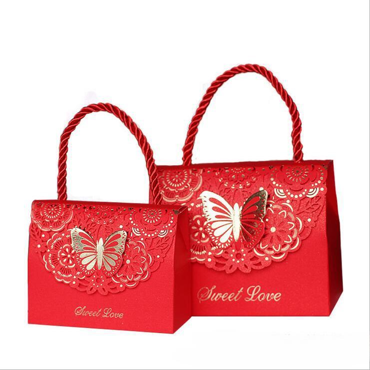 5pcs Butterfly Candy Box, Romantic Wedding Bridal Shower Chocolate Box, Wedding Baby Shower Anniversary Birthday Party Supplies