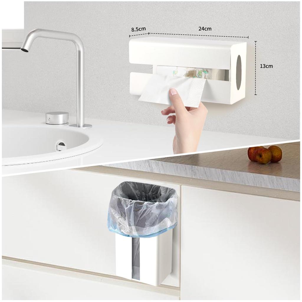 UMJCWELL Kitchen Paper Tissue Magnetic Paper Wall Can Be Cut with One Wet Washbasin Holder, Magnet, Case, Holder, Hanging, Hand, Tissue, Kitchen,