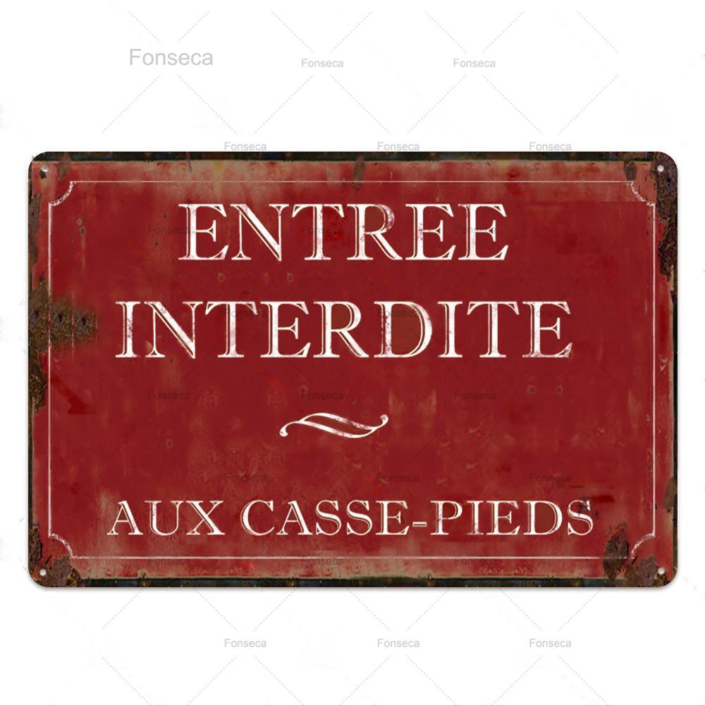 Place Des Aperos Plaque Metal Vintage French Retro Metal Tin Sign Bar Pub Club Wall Decor Iron Painting Decorative Plate