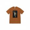 Supreme Logo Print BOX Crew Neck Short Sleeve Shirt Brown S53