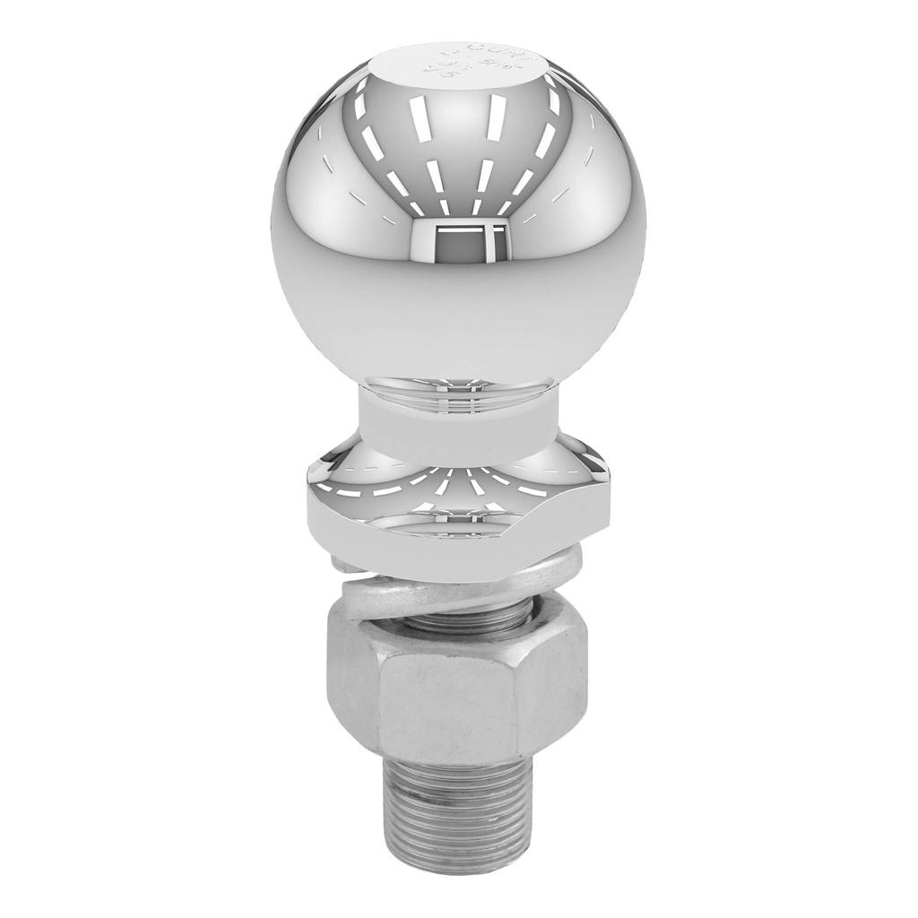 CURT 40007 Chrome Trailer Hitch Ball, 10-Pound, 2-5/16" Diameter, 1 X 2-1/4" Shank