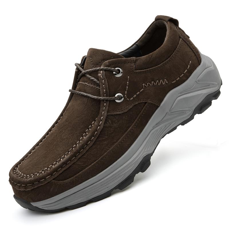 Fashion Lace Up Hiking Footwear Retro Style Casual Shoe Men Luxury Brand Hiking Shoes Comfort Walking Shoes Classic Outdoor Sneakers