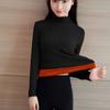 Women Slim Padded Thickened Sweater Winter New Short Half-high Neck Casual Warm Knitted Bottoming Sweater