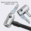 1/4inch Locking On All Metal Air Chuck Air Compressor Portable Tires Inflator Tires Chuck Hose End with Barb Connectors