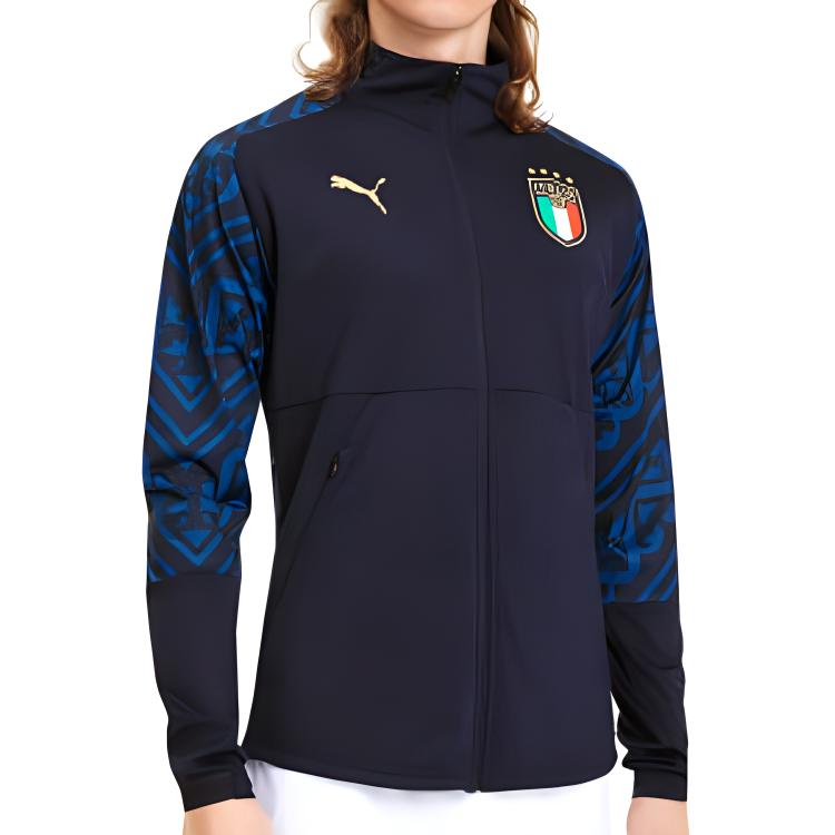 Puma Italienische Nationalmannschaft Fußball Trainingsjacke Herren Oberbekleidung Marineblau 757232-04