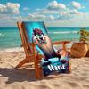 Personalized customized proof beach towel with Taz-Mania pattern - soft, absorbent,quick-drying,perfect swimming,camping&bathing