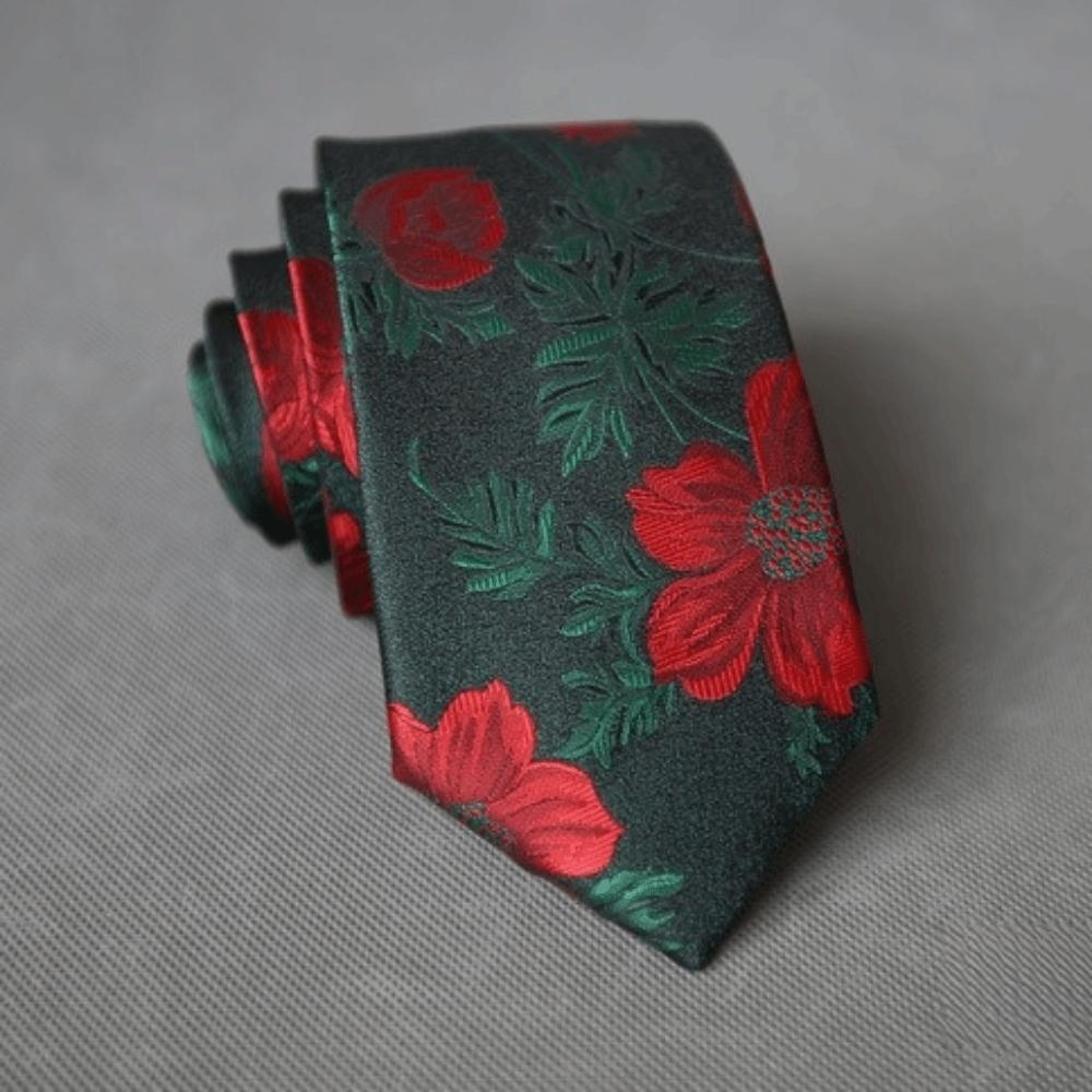 Red Blue Green Business Neckties Flower Feather Groom Cravat New Wedding Men Tie  Wedding Party