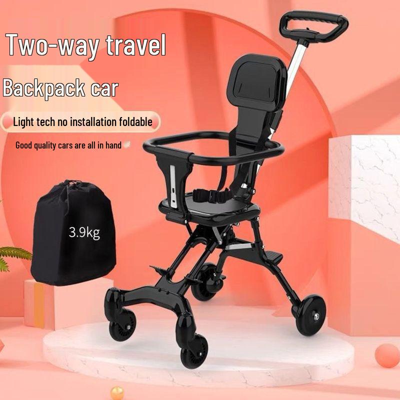 Leichter, faltbarer Zwei-Wege-Kinderwagen für 1-3-Jährige