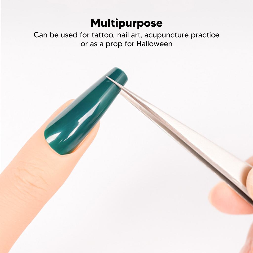 Fake Training Finger Nail Training Finger Bendable Flexible Silicone Practice Finger Model for Tattoo Acupuncture Practice