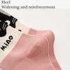 Fashionable Middle Calf Socks with Cartoon Cats Print in Soft Cotton Color Block Student Crew Socks Hosiery for Women