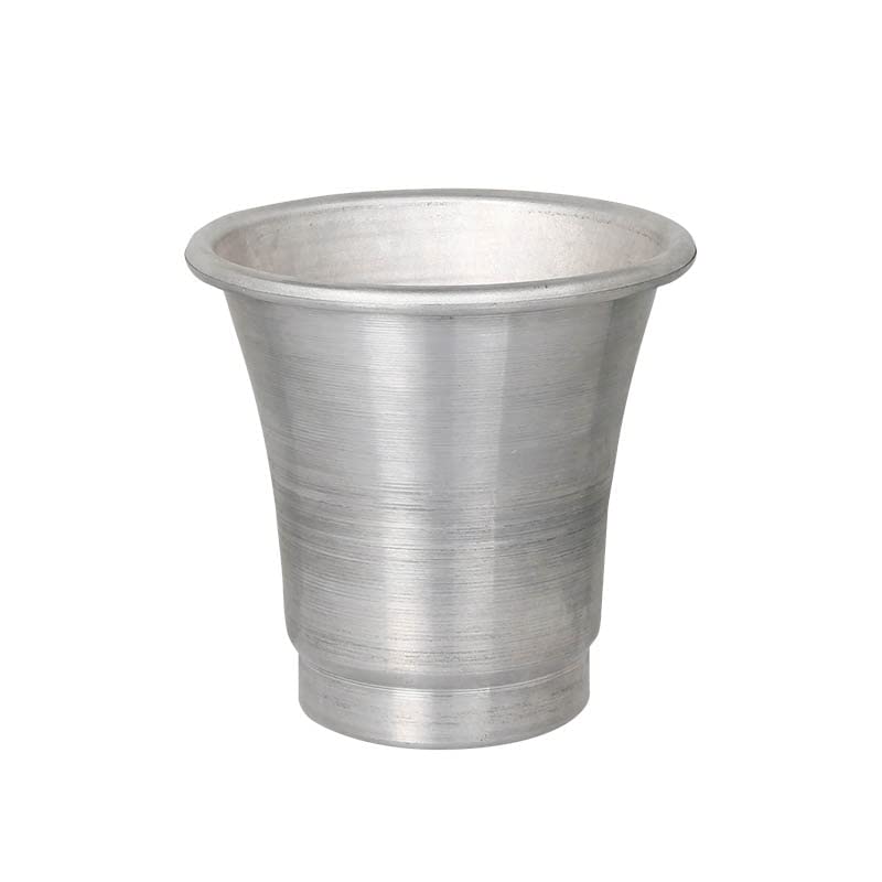 Dulton Aluminum Pot Medium with Saucer BOTANY Pot Planter Saucer with Drain Hole Height 158mm Diameter 163mm NB-0462M