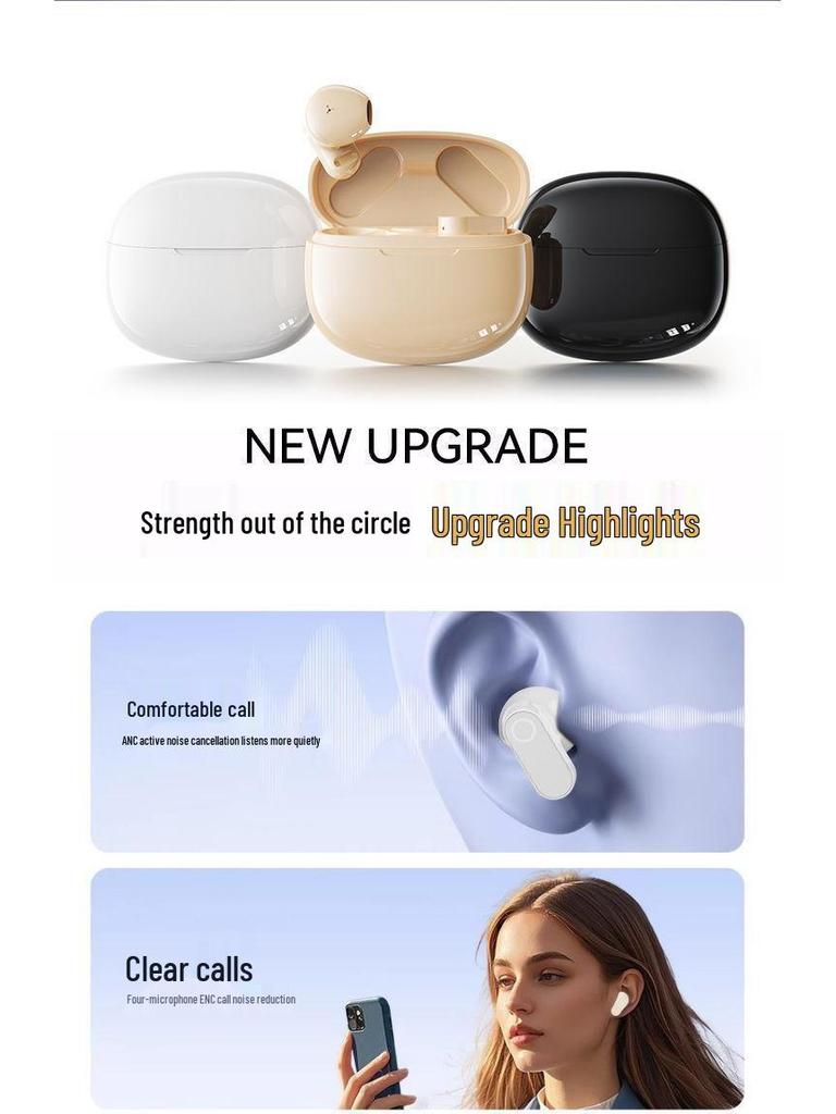 B-20 New Style Short Handle Noise-Cancelling Bluetooth Earphones: High-Quality Sound, Long Battery Life, Comfortable Fit.
