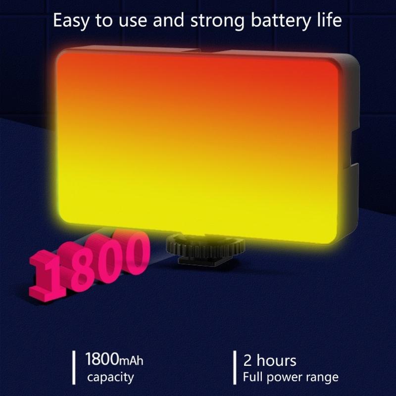 Rechargeable LED Video Light 10W Power with Adjustable Color Temperature for Studio and Outdoor Photo