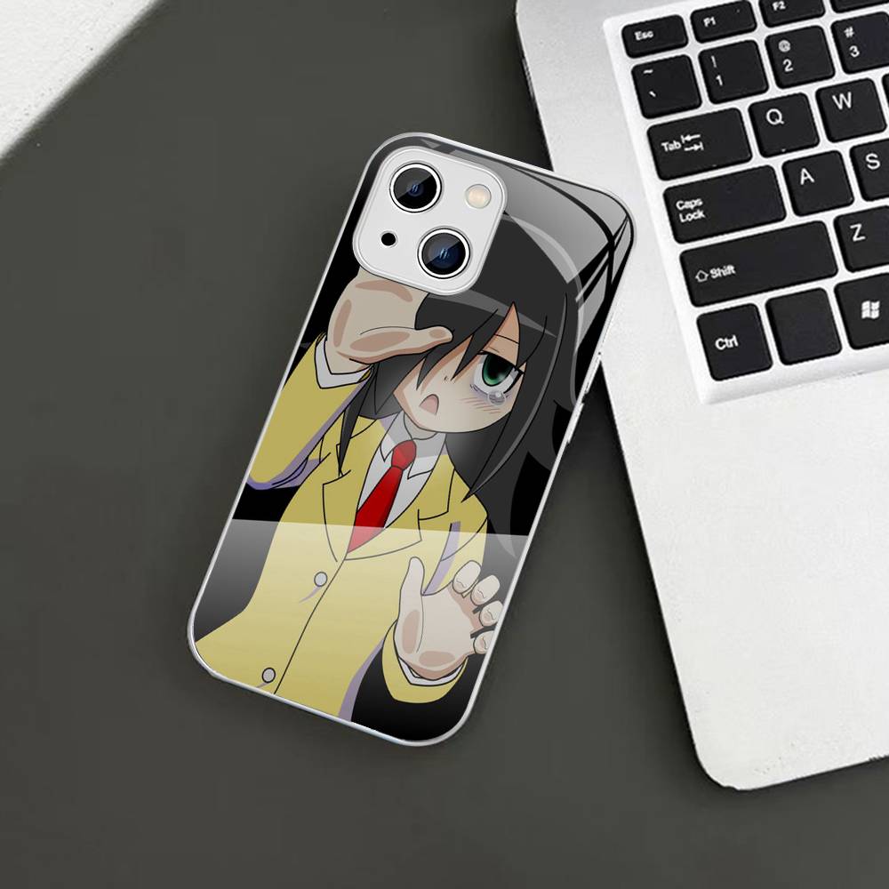 Watamote K-Kuroki T-Tomoko For IPhone 14 13 12 Mini 11 Pro XS Max X XR 14 Plus Tempered Glass Cover