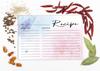 Inkdotpot Recipe Card 6x4 Inch Single-Sided Recipe Design Cards Water Color Floral Recipe Cards Wedding-Bridal Shower-Baby Shower- Pack of