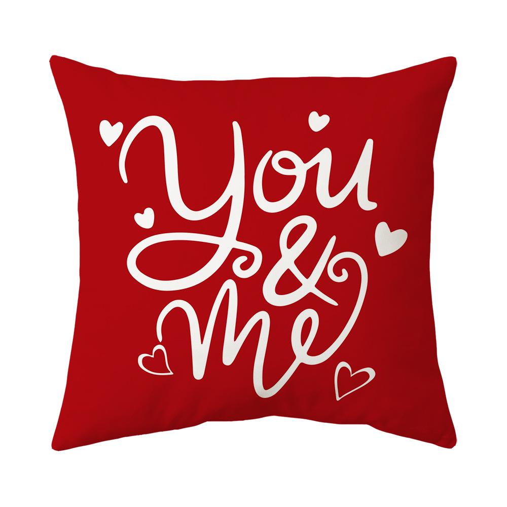 Valentine's Day Pillow New Sofa Cushion Bedside Backrest Plush Pillow Cover Shopee