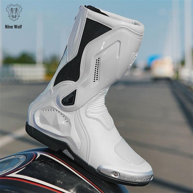 Motorrad-Stiefel für Herren und Damen für alle Jahreszeiten - Offroad-Renn-Kurzstiefel