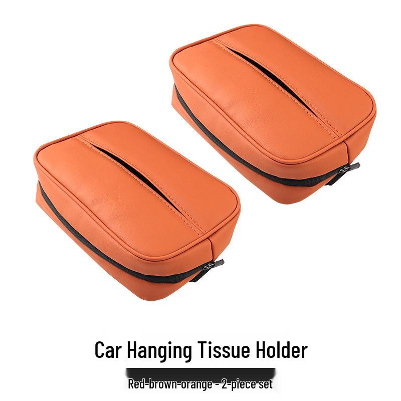 AITO M Car Leather Tissue Holder: Headrest Strap Pull-Out Box