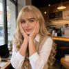 Full Bangs Long Curly Hair Set Women'S Wig Personalized Fashion Outdoor Party Simulation Head-Wearing Synthetic Wig