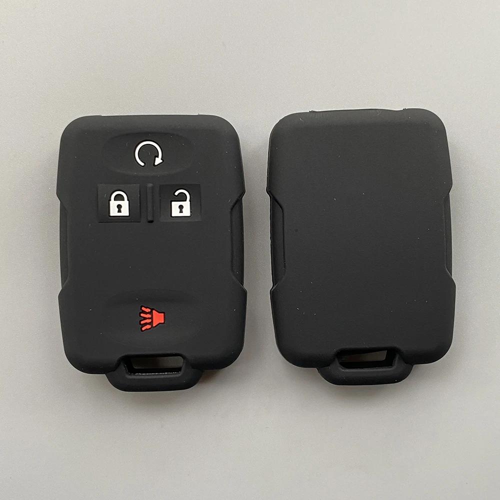 

Silicone Car Key Case Cover For Chevrolet Colorado Silverado 1500 2500HD 3500HD GMC Yukon Sierra Canyon Remote Key Protecor