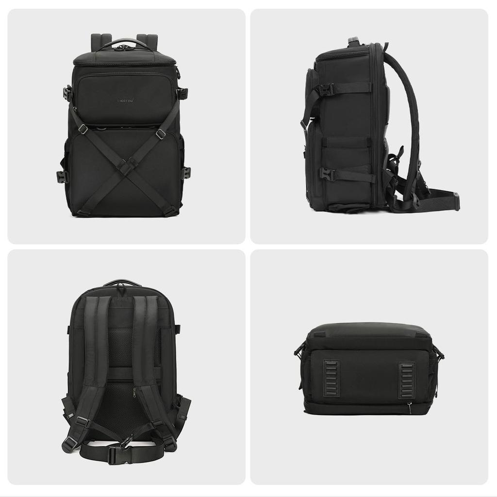 Tigernu Mochila masculina com câmera, mochila para laptop de 15,6 polegadas, pacote de drone, capa à prova d'água, mochila de viagem