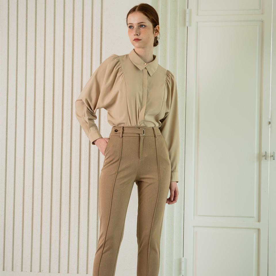 WEDNESDAY DELIGHT Wed Belted Straight Trousers_3Color